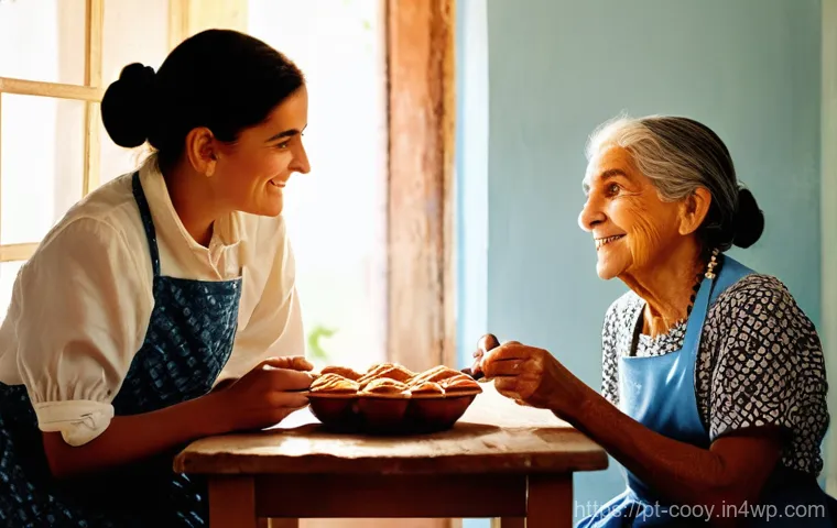가족 요리 유산에 대한 인터뷰 글쓰기 - Prompt 1: Capturing Generational Wisdom in a Cozy Kitchen**