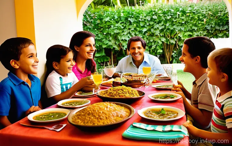 가족 요리의 변천사를 기록하는 법 - **Prompt 2: Modern Family Cooking with Digital Recipes**
    A bright, clean, and contemporary Brazi...