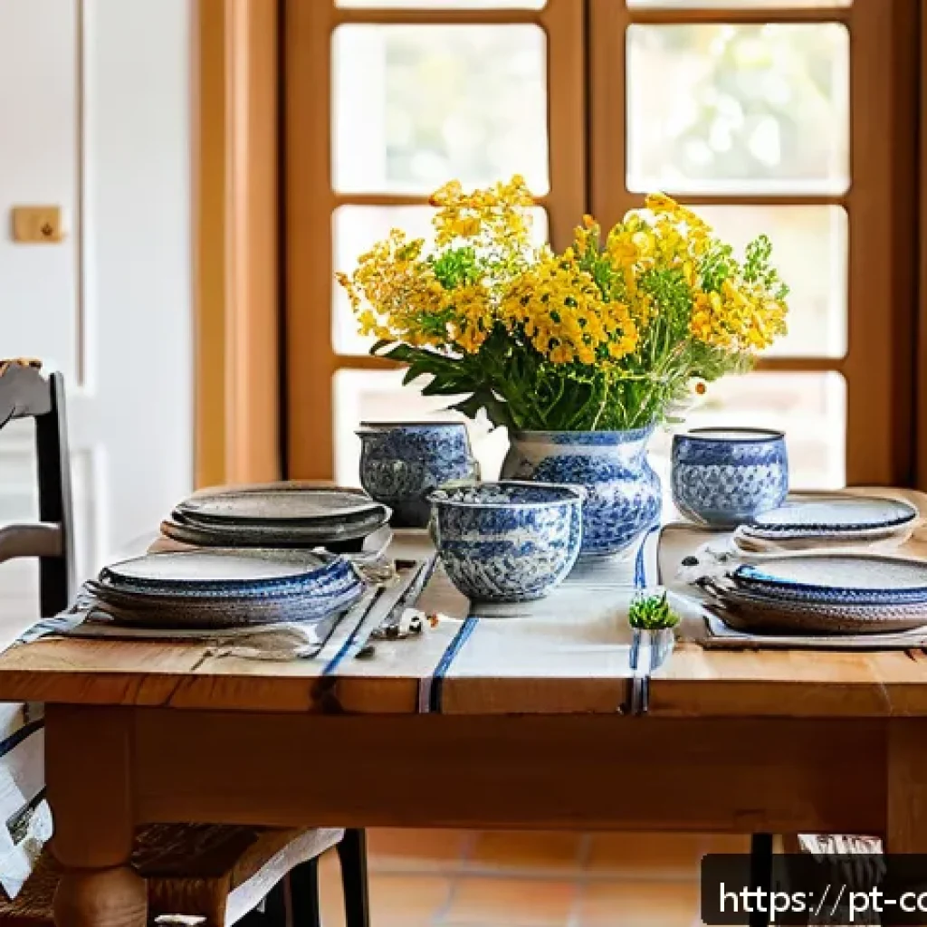 특별한 날의 가족 요리 레시피 기록 - A warm, inviting family dining room scene in Portugal during a traditional meal, featuring a rustic ...